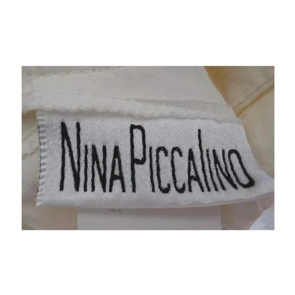 Vintage Nina Piccalino Cream Maxi Dress - Picture 6 of 6